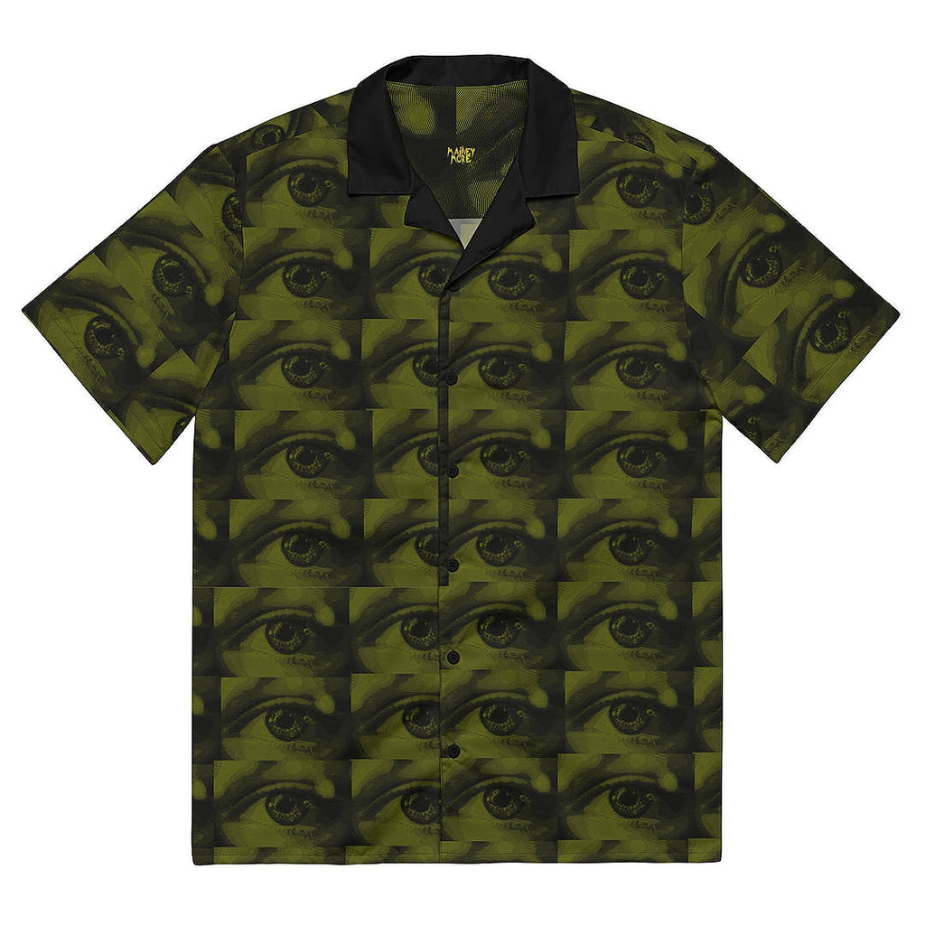 UNISEX ALL EYES ON ME BUTTON SHIRT