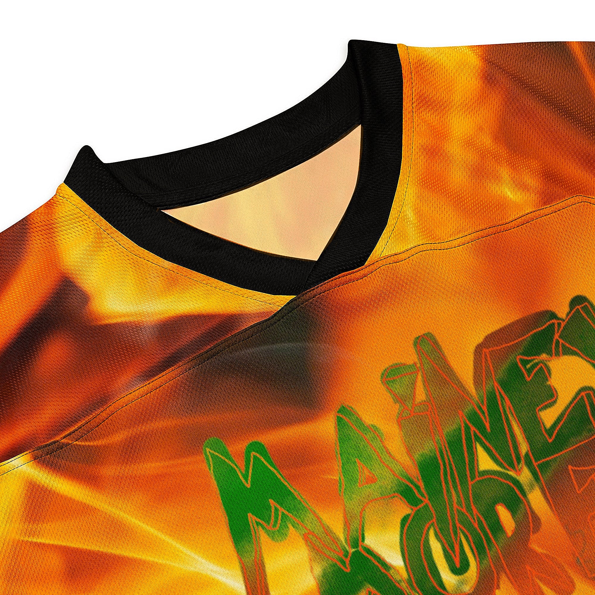 OVERSIZE BURNING SERIOUS HOCKEY JERSEY