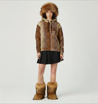 Designer crocodile pattern hoodie, urban fashion piece in heavyweight cotton