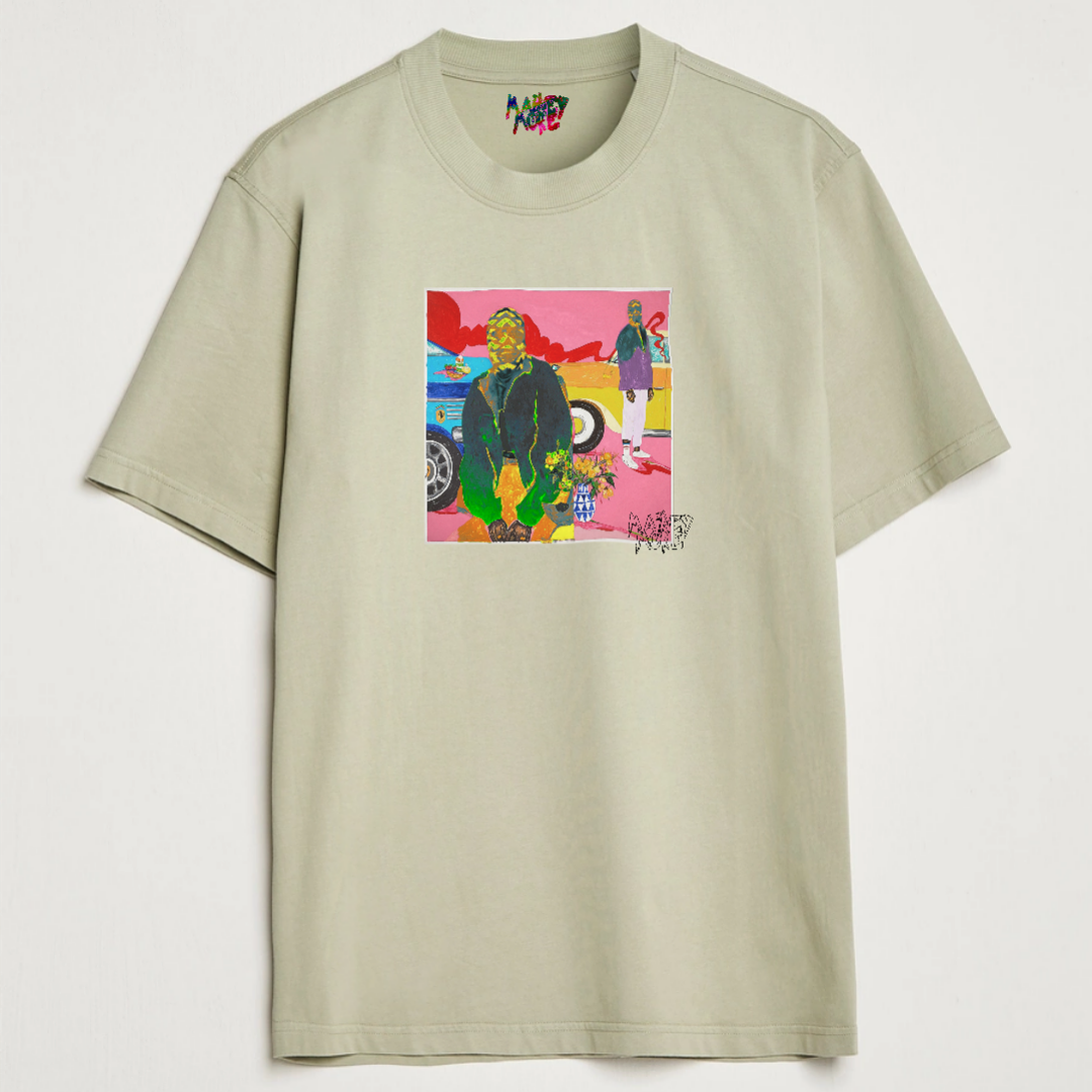 OVERSIZE HEAVY WEIGHT T SHIRT FAST LANE ART INVASION