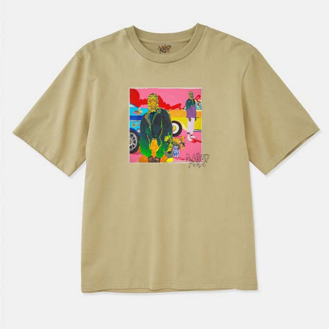 OVERSIZE HEAVY WEIGHT T SHIRT FAST LANE ART INVASION