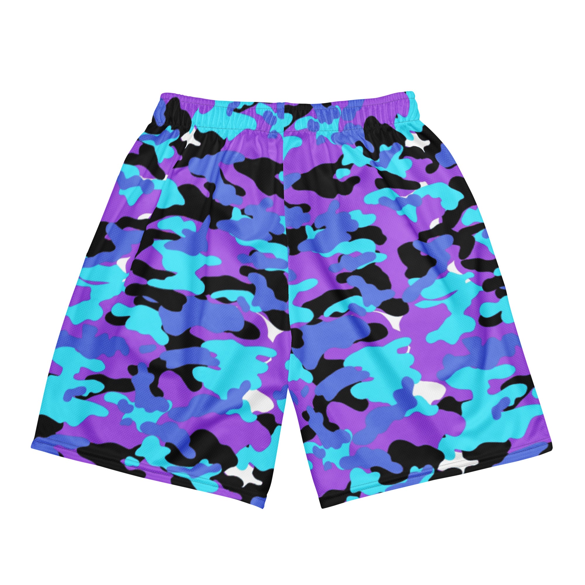 BLUE CAMOUFLAGE ATHLETIC SHORTS