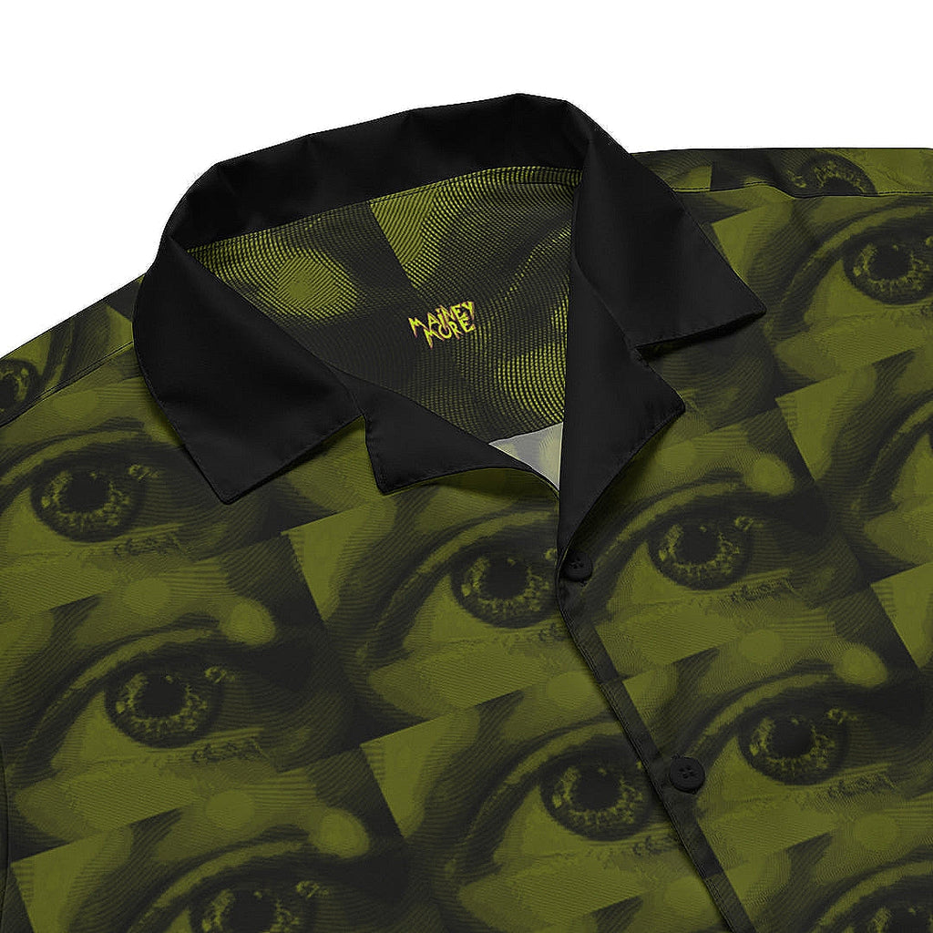 UNISEX ALL EYES ON ME BUTTON SHIRT