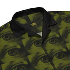 UNISEX ALL EYES ON ME BUTTON SHIRT