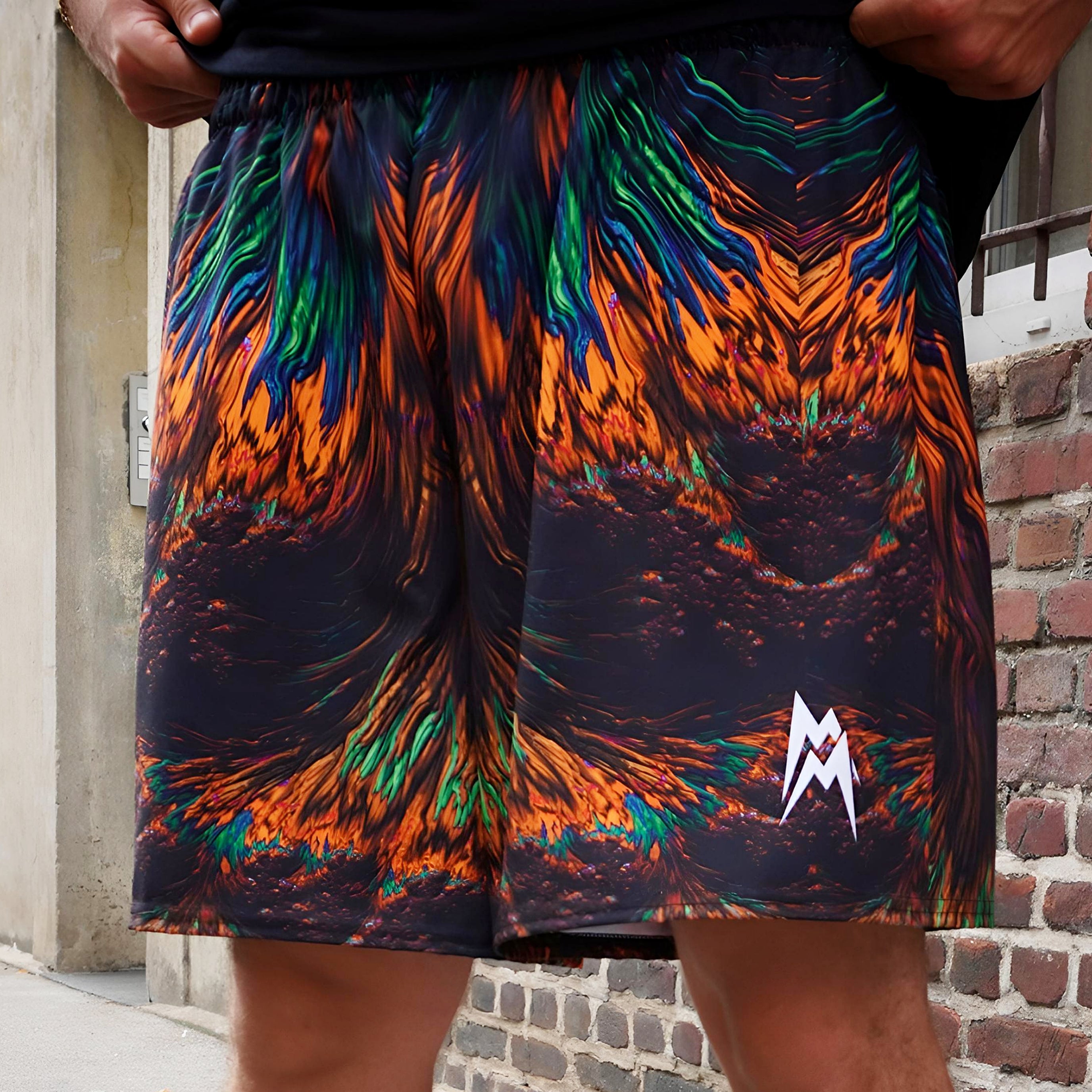 Mainey Psychedelic Mandarin Shorts