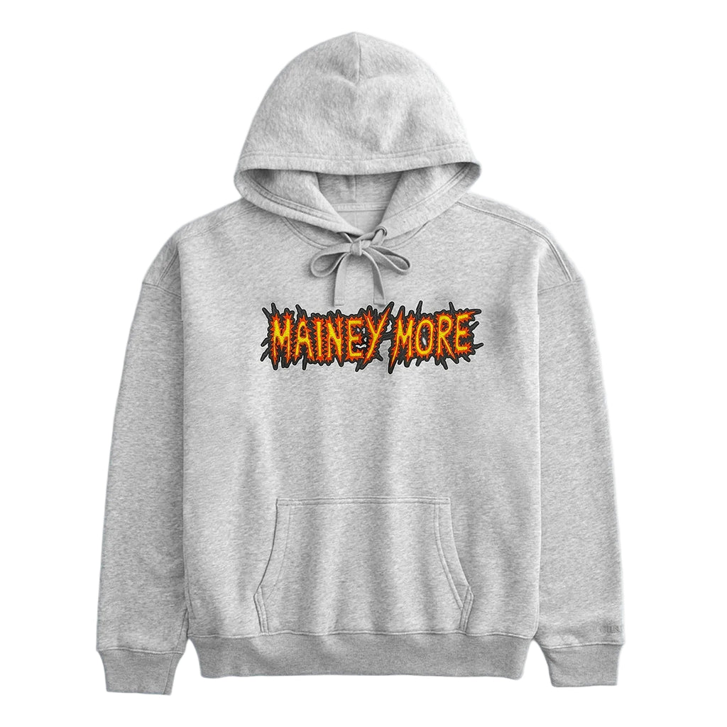Mainey More Thunder Embroidered Grey Unisex Hoodie