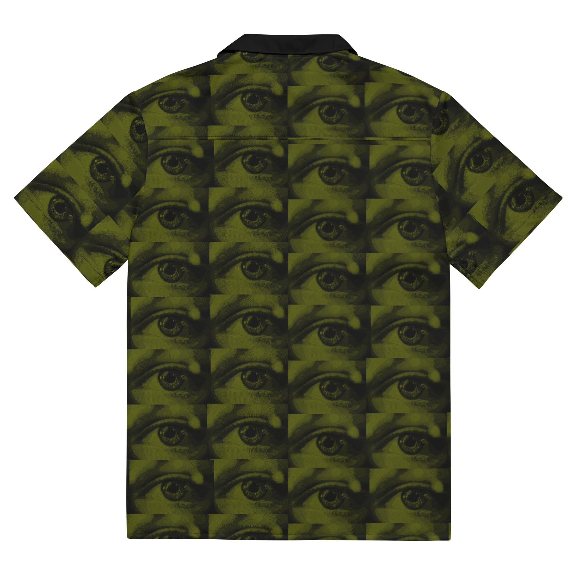 UNISEX ALL EYES ON ME BUTTON SHIRT