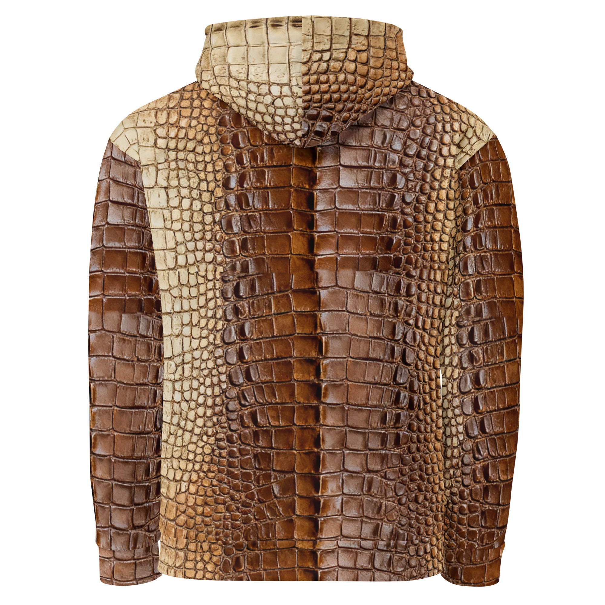 Crocodyl Eclipse Unisex Oversized Hoodie featuring an allover patina croco-print