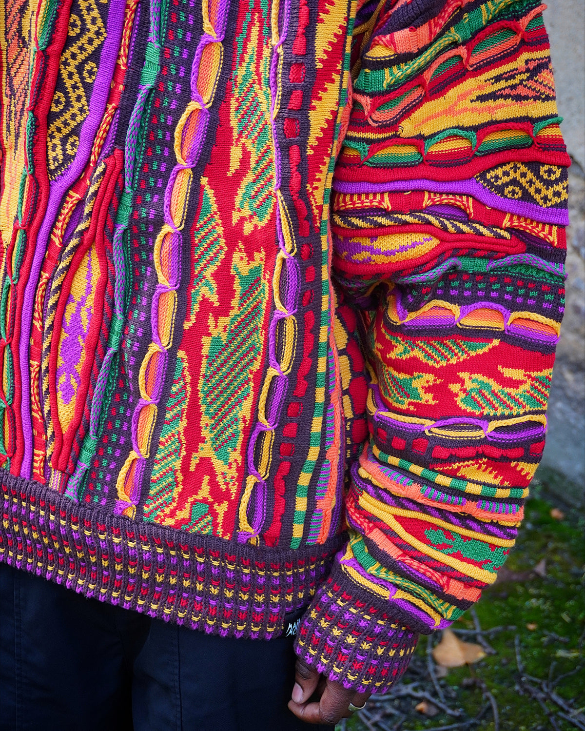 MAINUCCI MULTI OVERSIZE FIT UNISEX 3D-STRICKPULLOVER