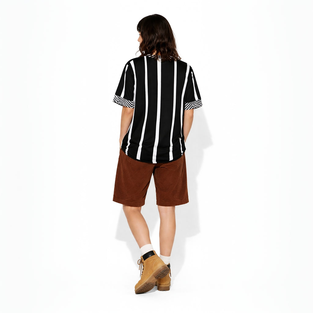 REBEL LINES BLACK RELAXED FIT UNISEX TRIKOT