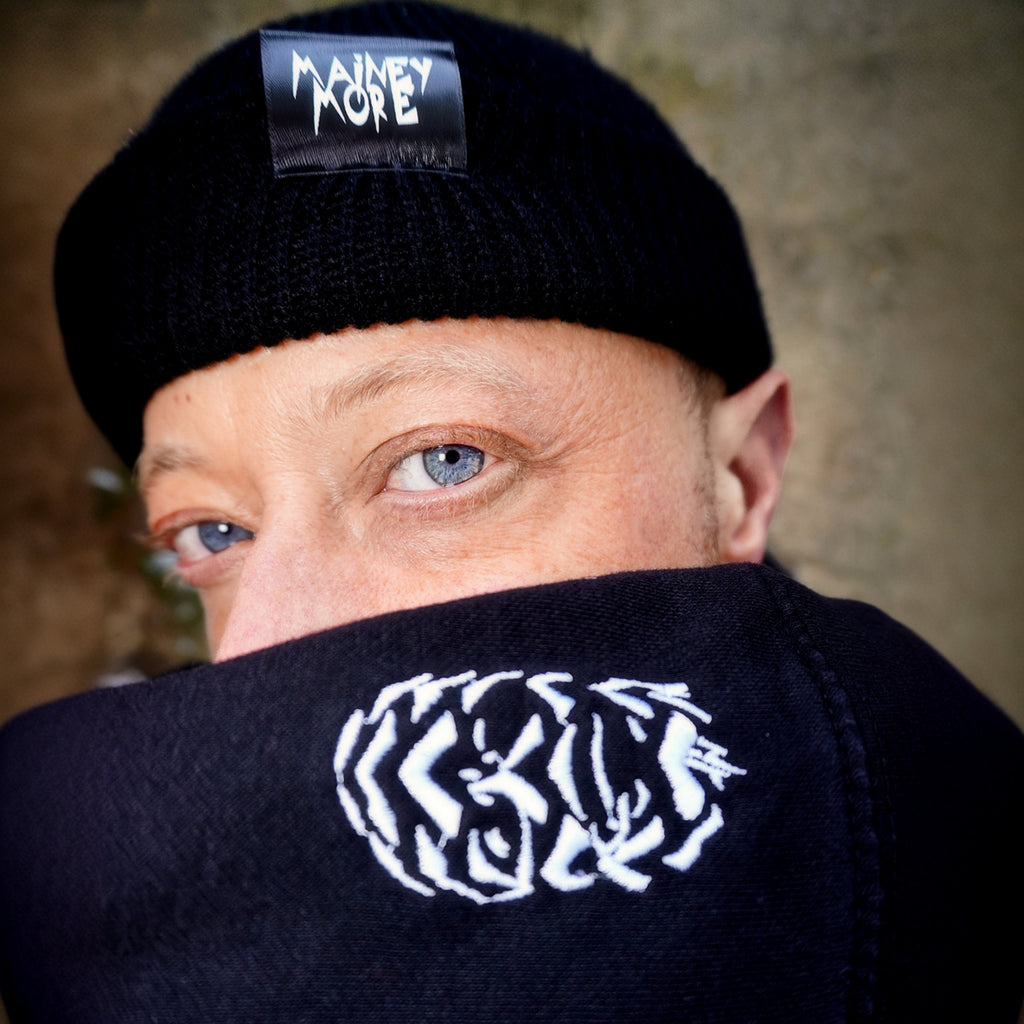 ICON EMBROIDERED REGULAR FIT BLACK UNISEX HOODIE