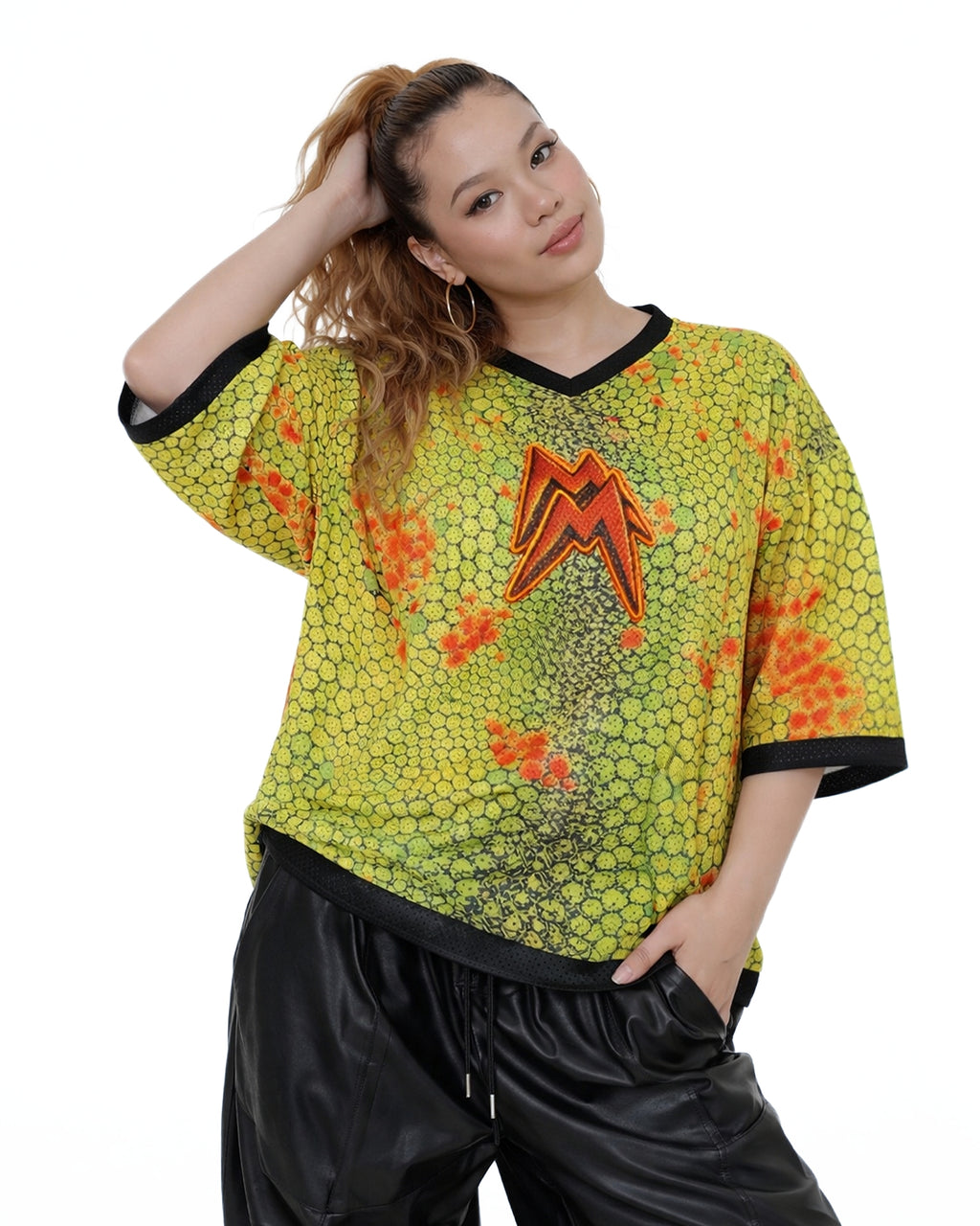 THE SCALE — REPTILE VENOM BOXY FIT UNISEX FOOTBALL JERSEY