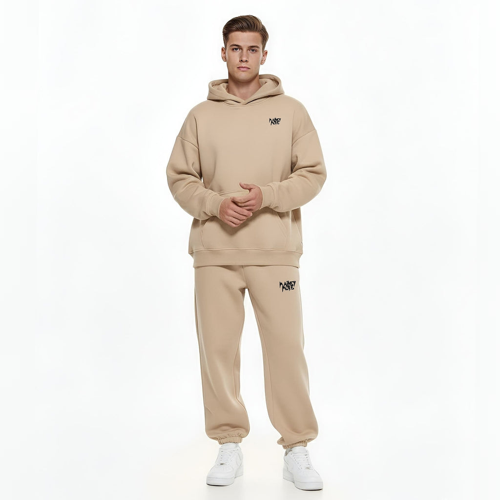 RAW RELAXED FIT UNISEX HEAVYWEIGHT SWEATPANTS - OAT
