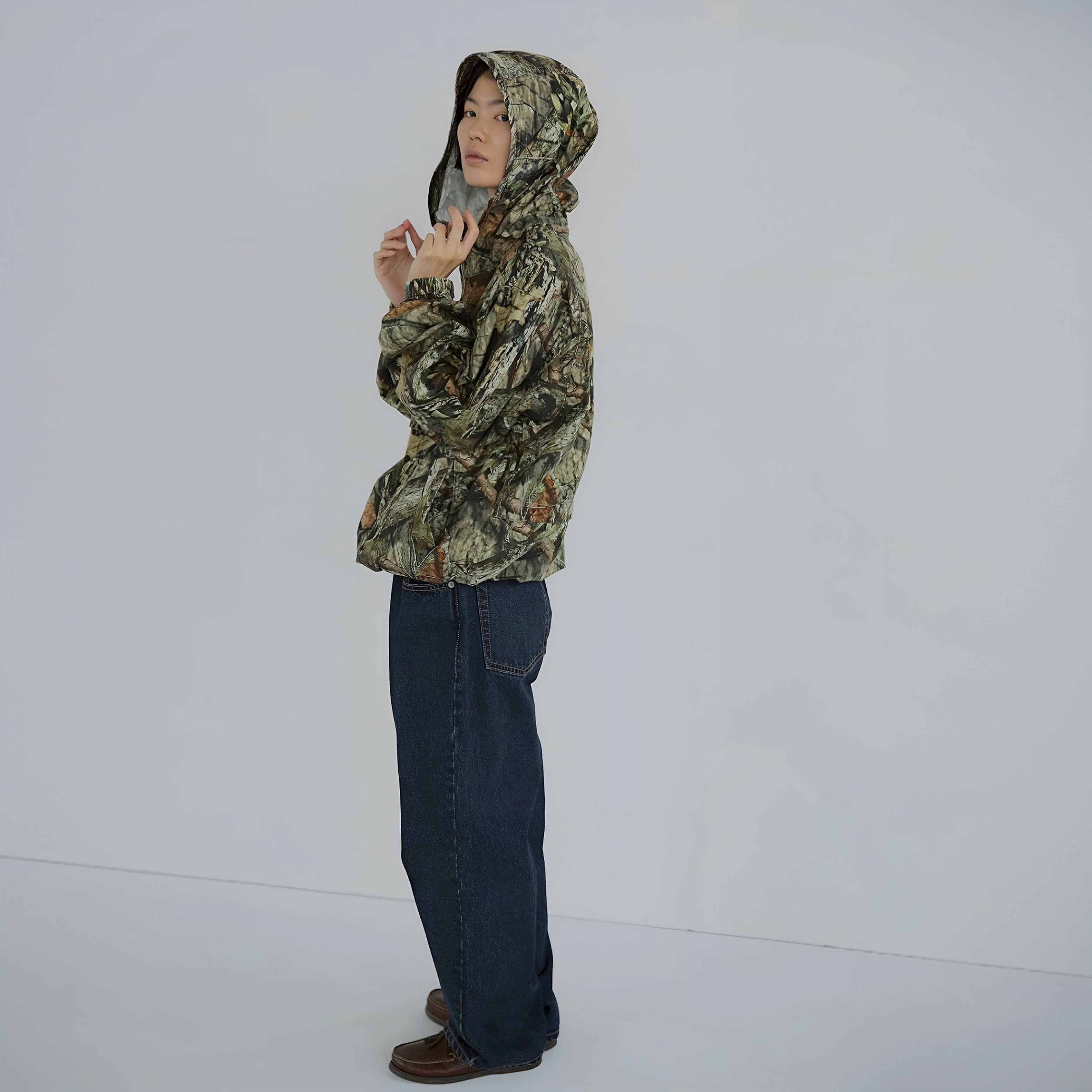 UNISEX WOODLAND CAMOU WINDBREAKER