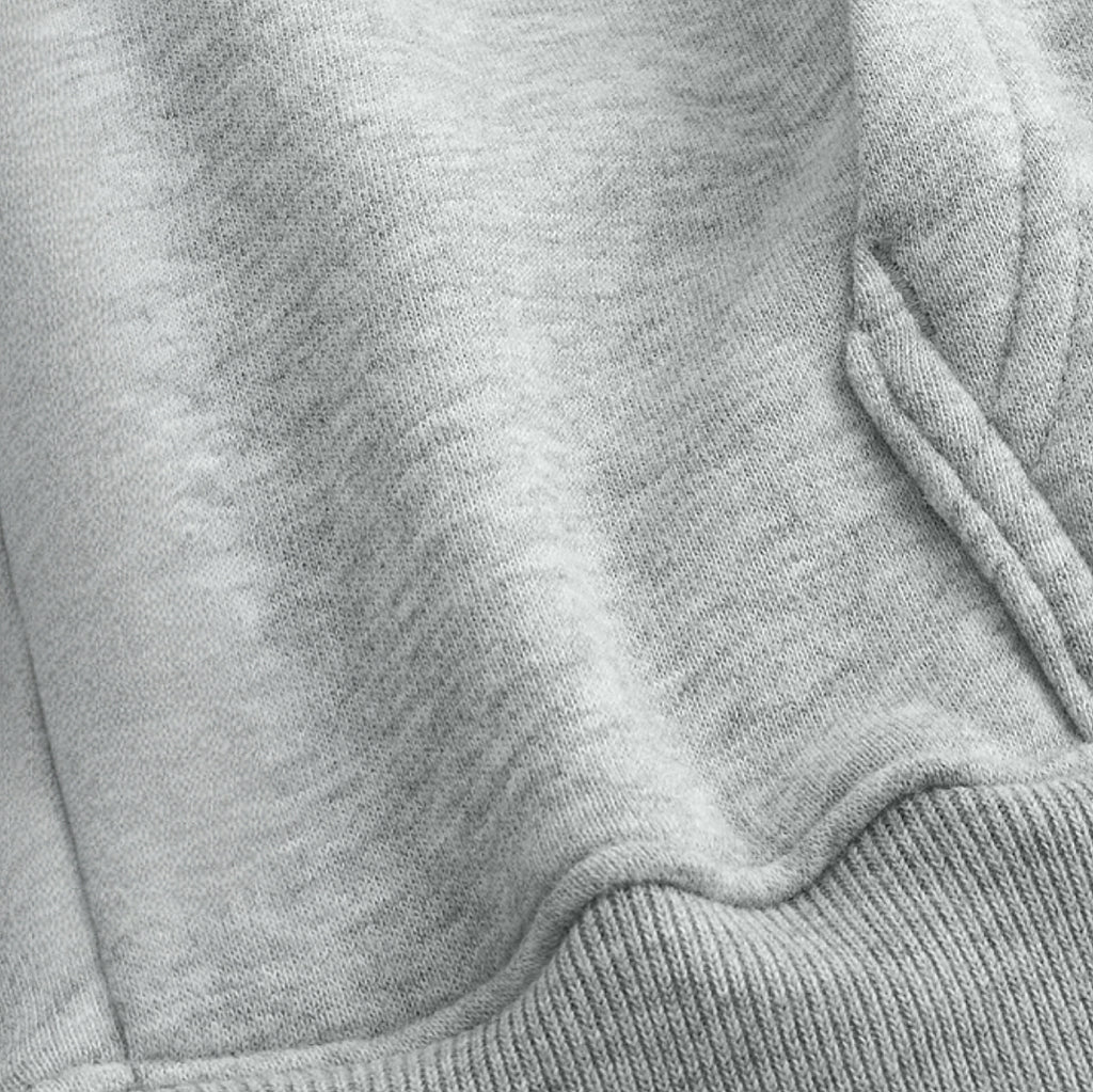 MAINEY MORE THUNDER EMBROIDERED REGULAR FIT GREY UNISEX HOODIE