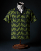 All Eyes On Me Green Regular Fit Unisex Button Shirt