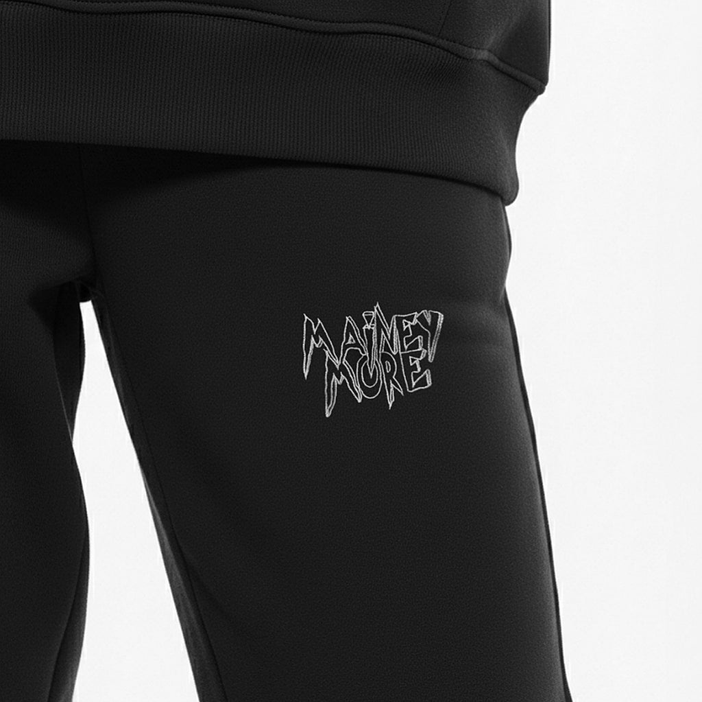 RAW RELAXED FIT UNISEX HEAVYWEIGHT SWEATPANTS - BLACK