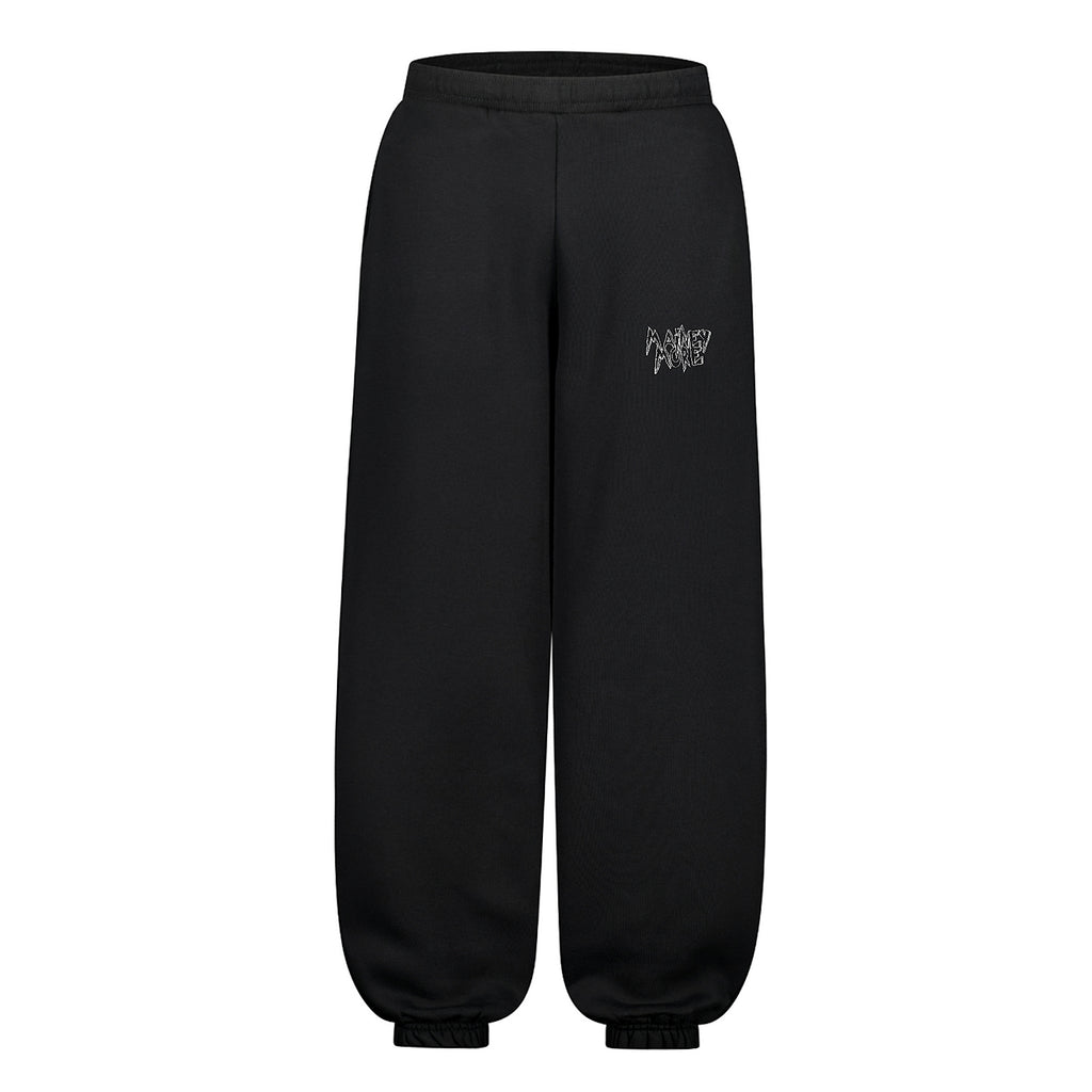 Unisex Raw Heavyweight Sweatpants Black