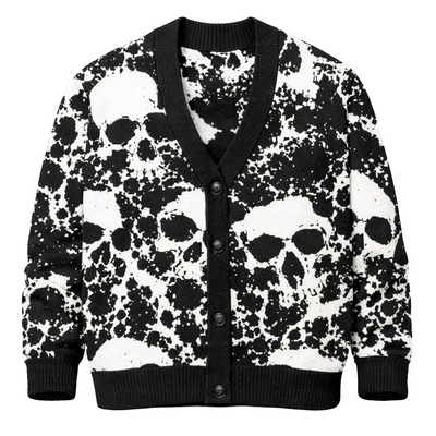 Knitted Nekro Flux Cardigan