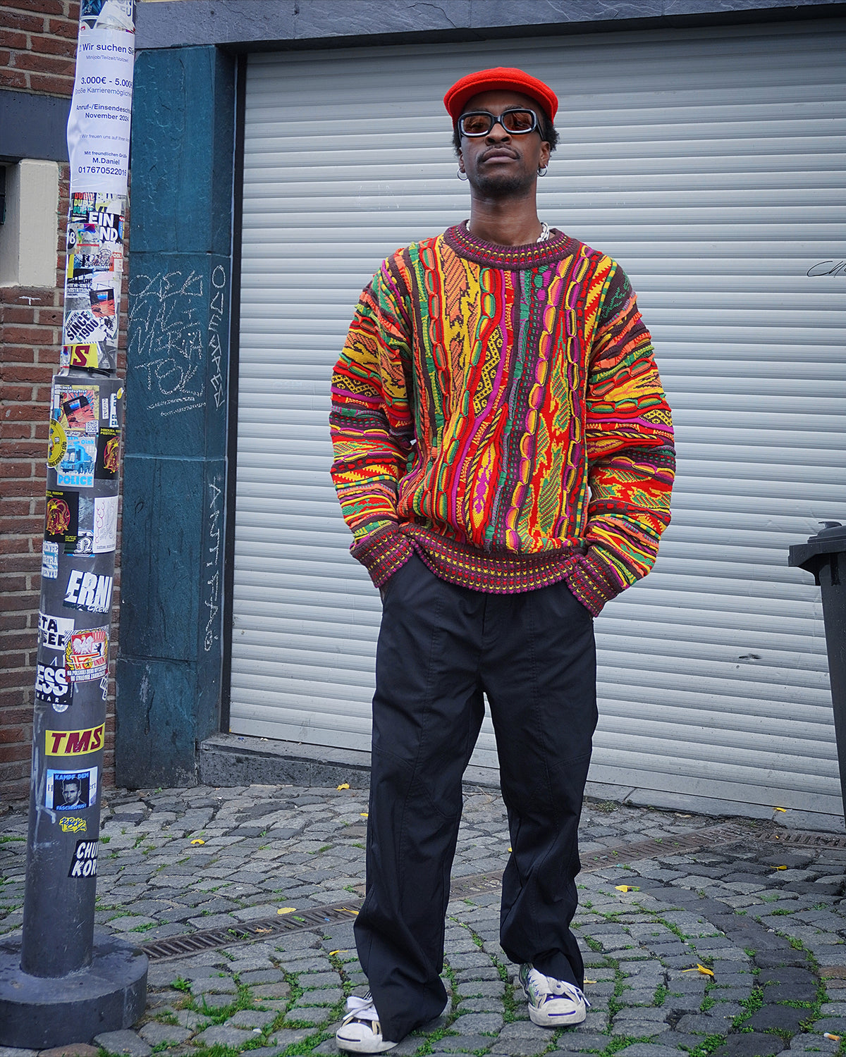 MAINUCCI MULTI OVERSIZE FIT UNISEX 3D-STRICKPULLOVER