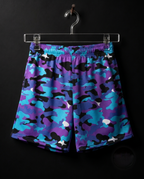 BLUE CAMOUFLAGE REGULAR FIT UNISEX SPORTSHORTS