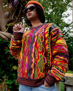 MAINUCCI MULTI OVERSIZE FIT UNISEX 3D-STRICKPULLOVER