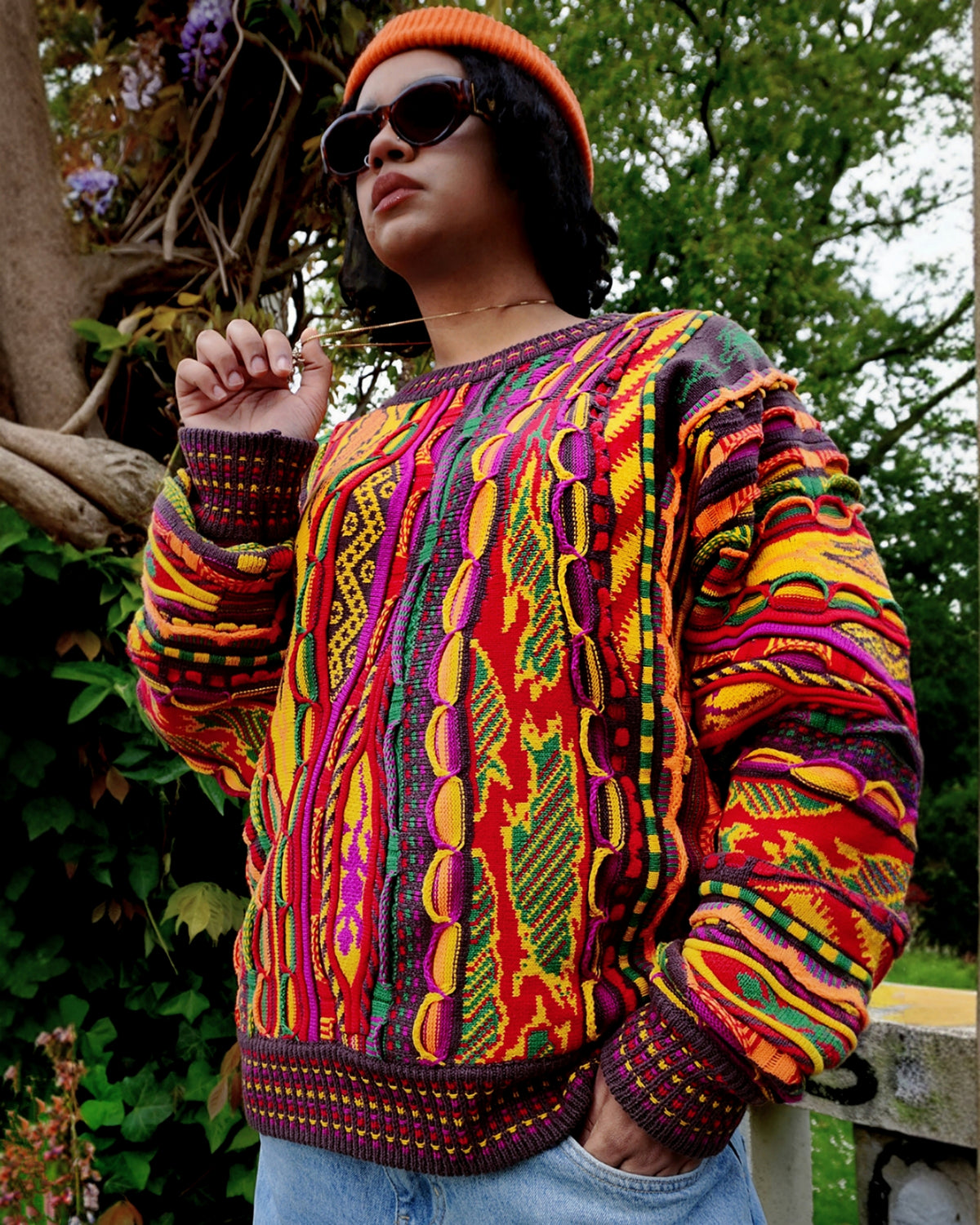 MAINUCCI MULTI OVERSIZE FIT UNISEX 3D-STRICKPULLOVER