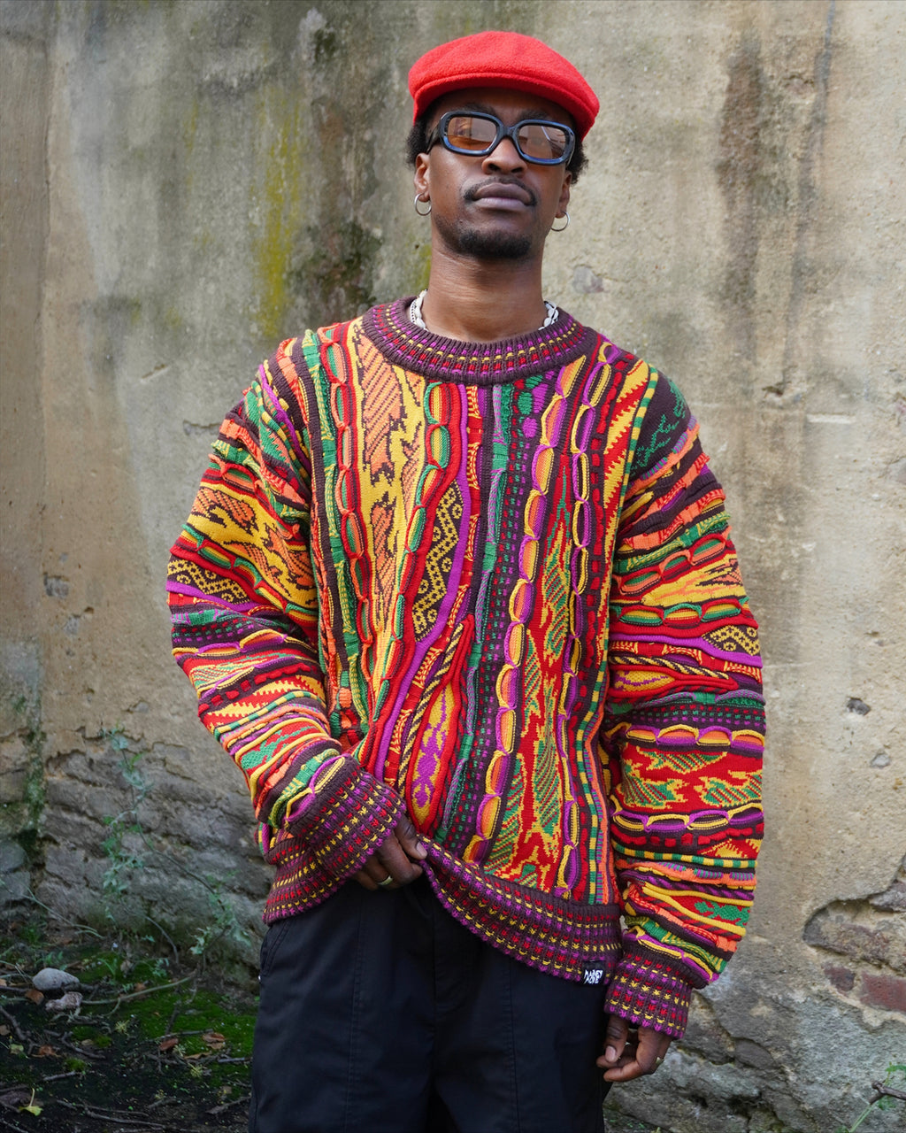 MAINUCCI MULTI OVERSIZE FIT UNISEX 3D-STRICKPULLOVER