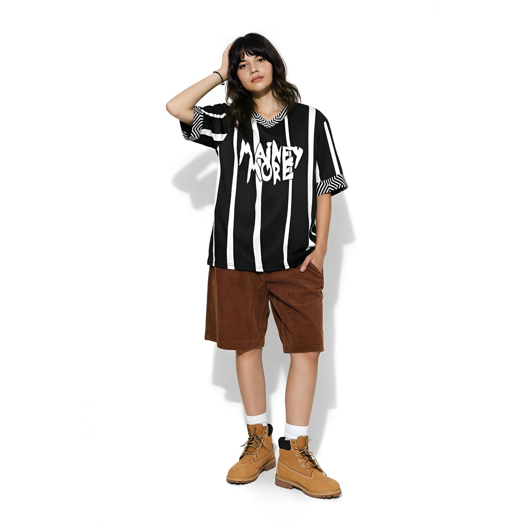REBEL LINES BLACK RELAXED FIT UNISEX TRIKOT