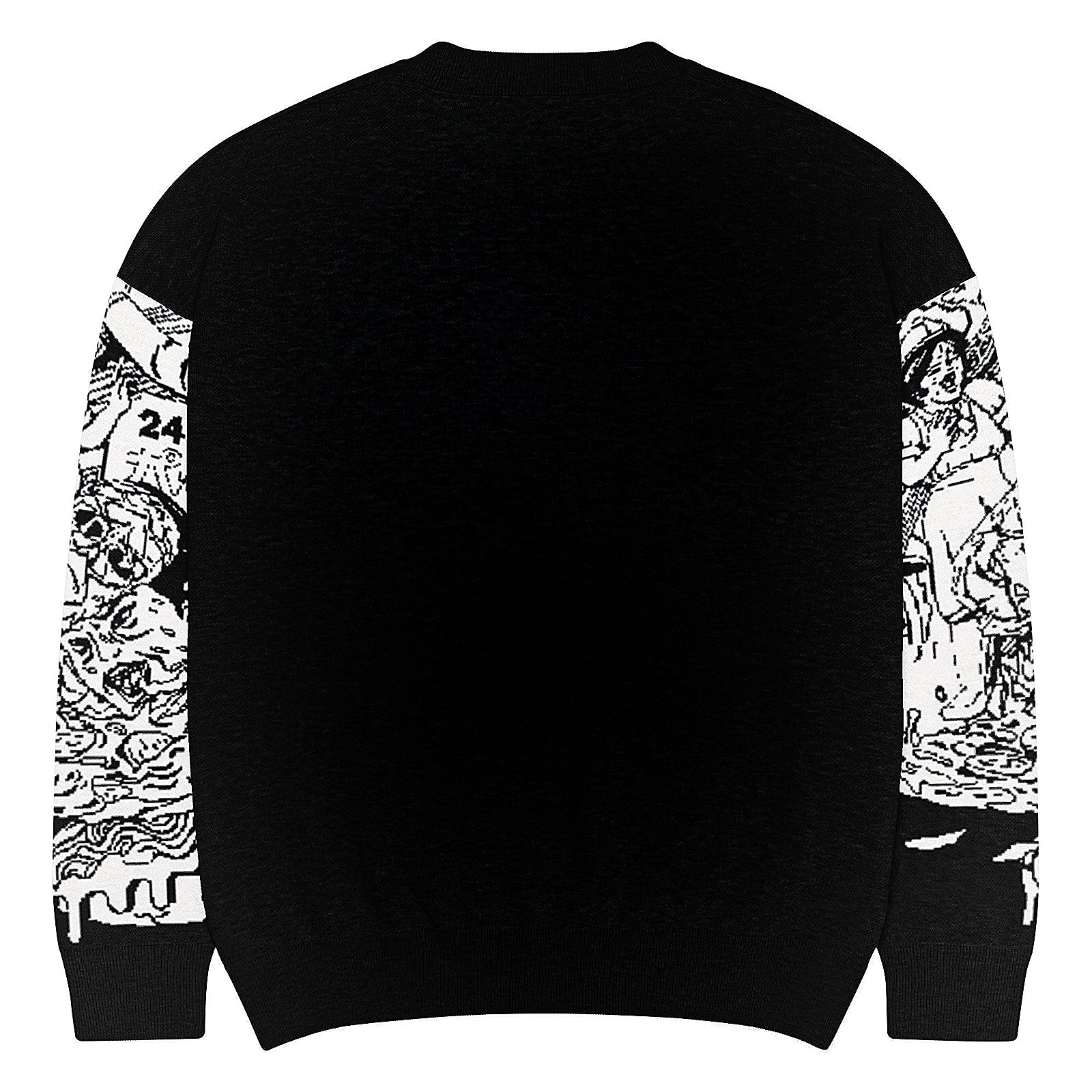 Relaxed fit knitted SWEATER  lucid feast anime