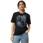 GOLDEN SYNDICATE BLACK UNISEX RELAXED FIT TEE