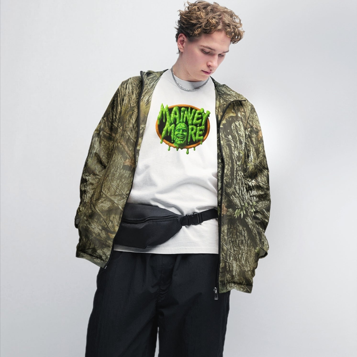 UNISEX WOODLAND CAMOU WINDBREAKER