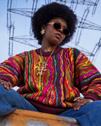 MAINUCCI MULTI OVERSIZE FIT UNISEX 3D-STRICKPULLOVER