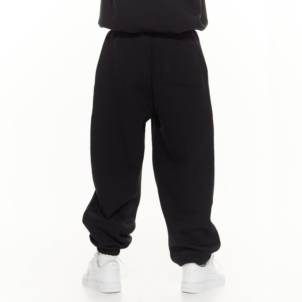 RAW RELAXED FIT UNISEX HEAVYWEIGHT SWEATPANTS - BLACK