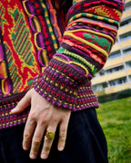 MAINUCCI MULTI OVERSIZE FIT UNISEX 3D-STRICKPULLOVER