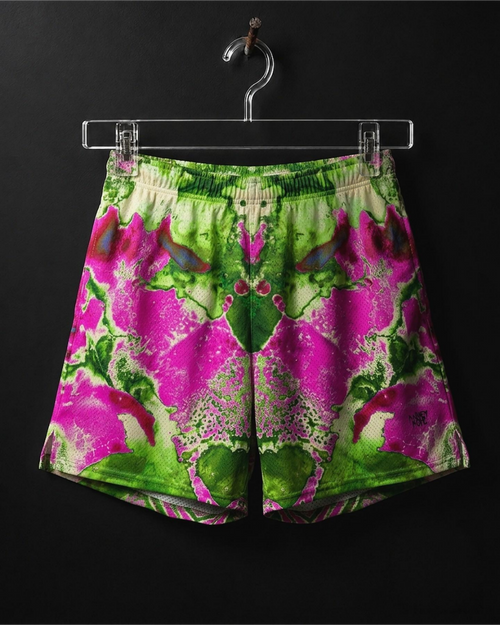 BIZARRE PINK ABSORPTION REGULAR FIT UNISEX ATHLETIC SHORTS