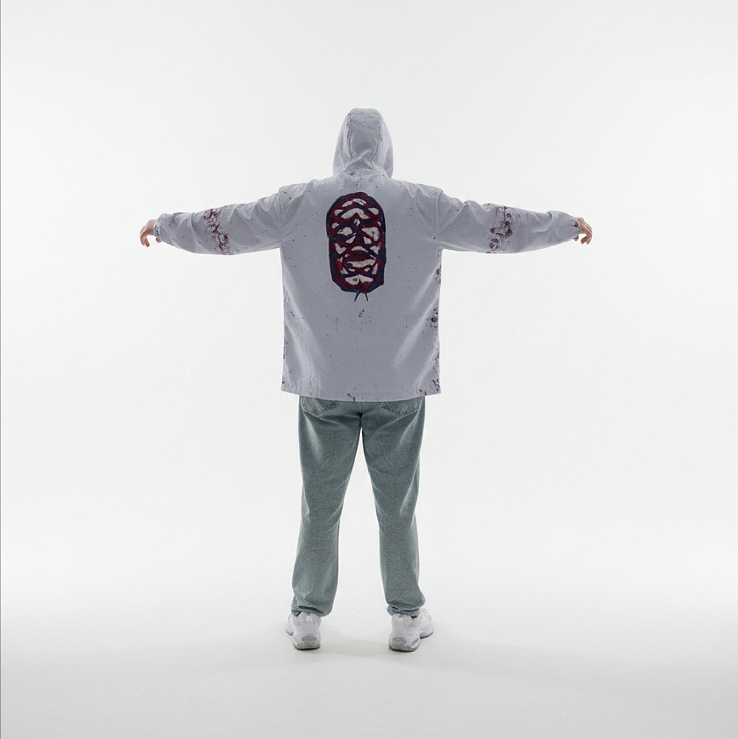 UNISEX WOUNDED ICONOCLAST WINDBREAKER