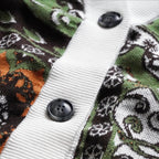 PAISLEY RELAXED FIT UNISEX KNIT CARDIGAN