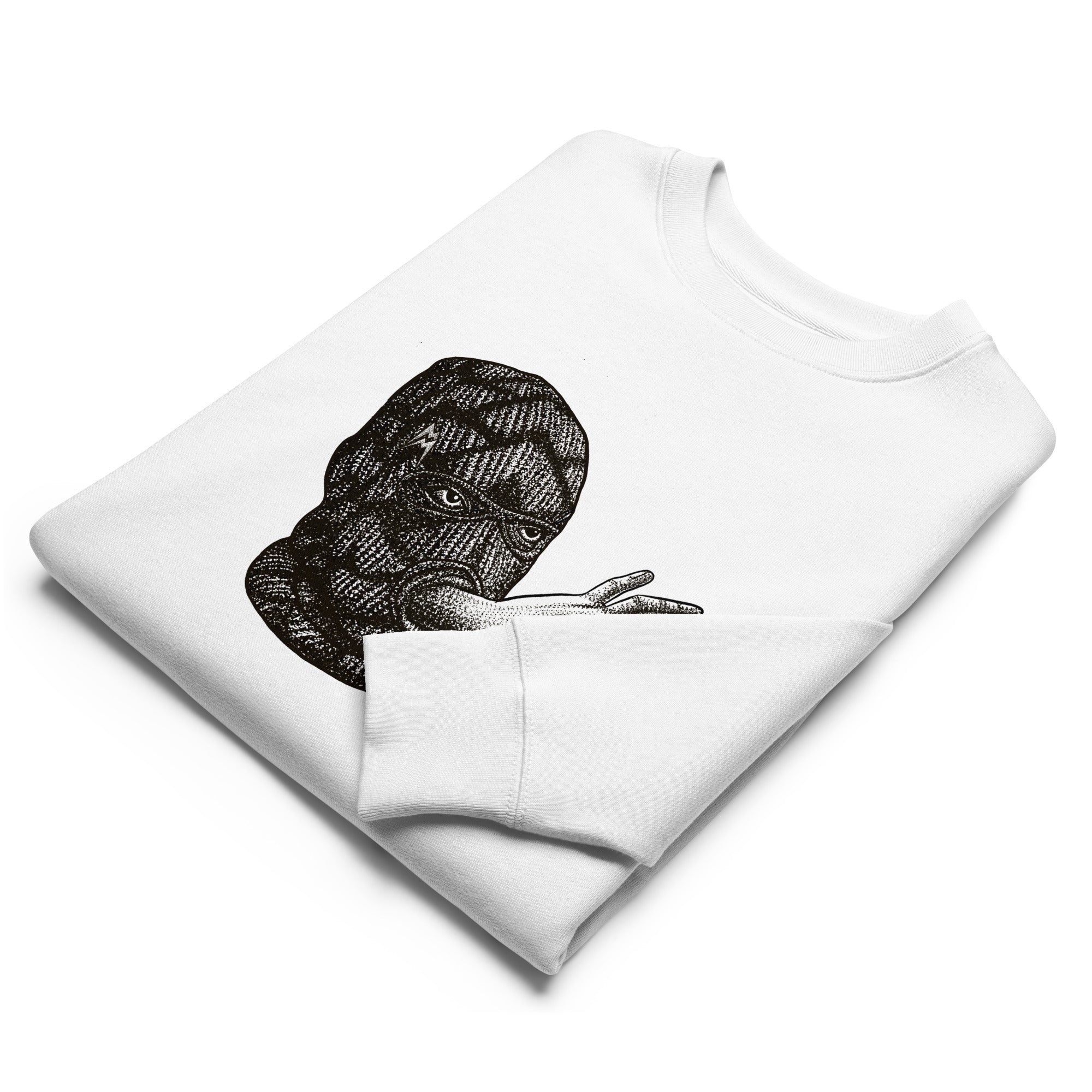Unisex Bio Mainey Pullover / White / Printed Logo MASK