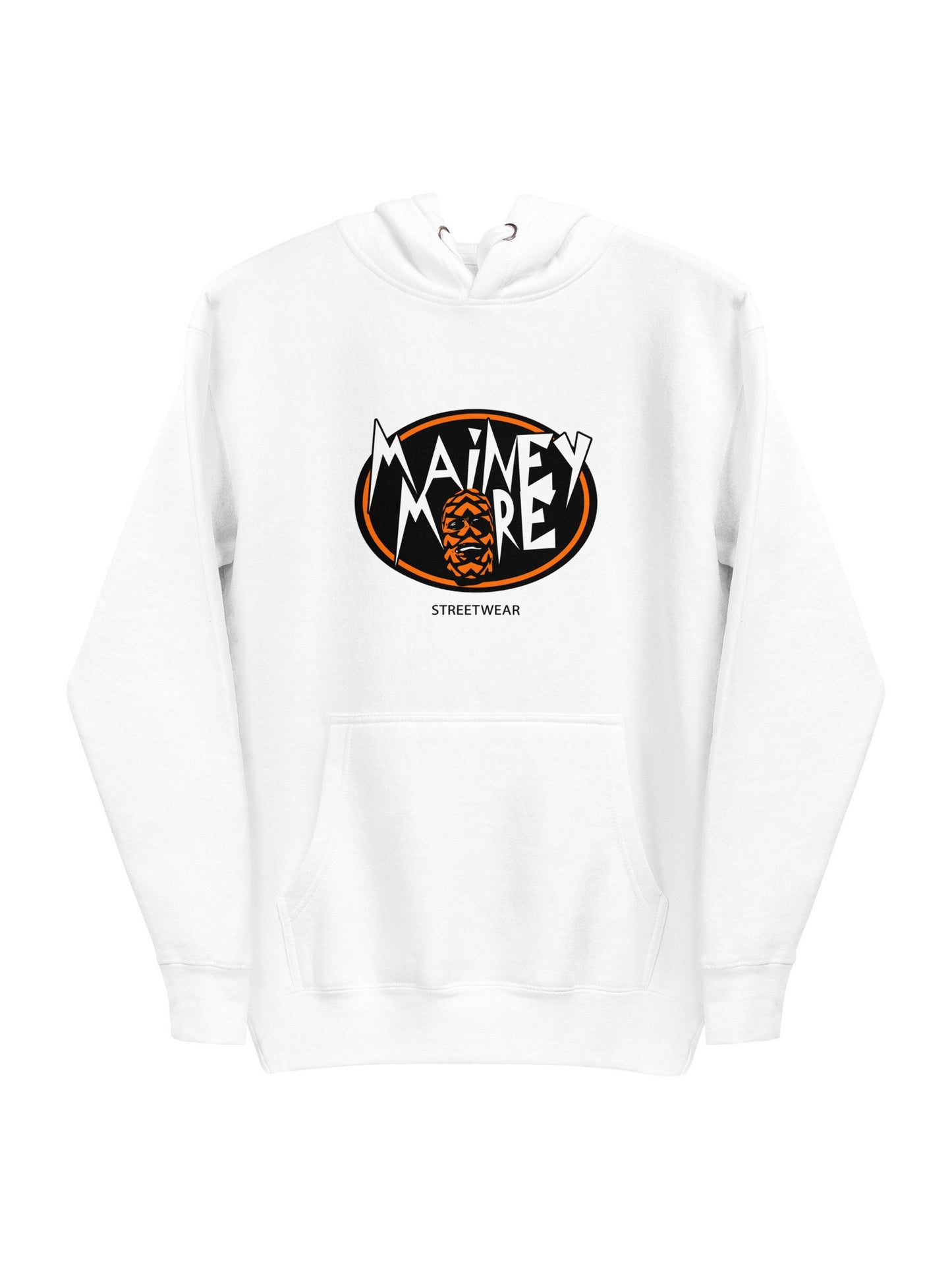 Mainey Hoodie / Printed Logo Orange / Maineymore