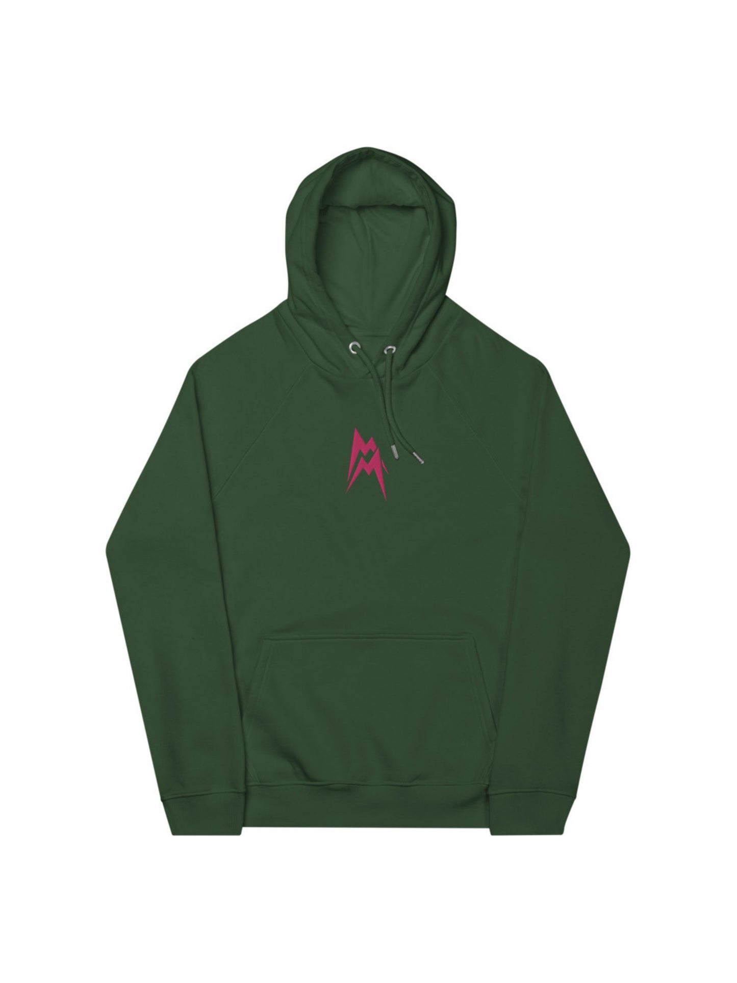 Unisex Mainey HOODIE / Green / Embroidery Pink /