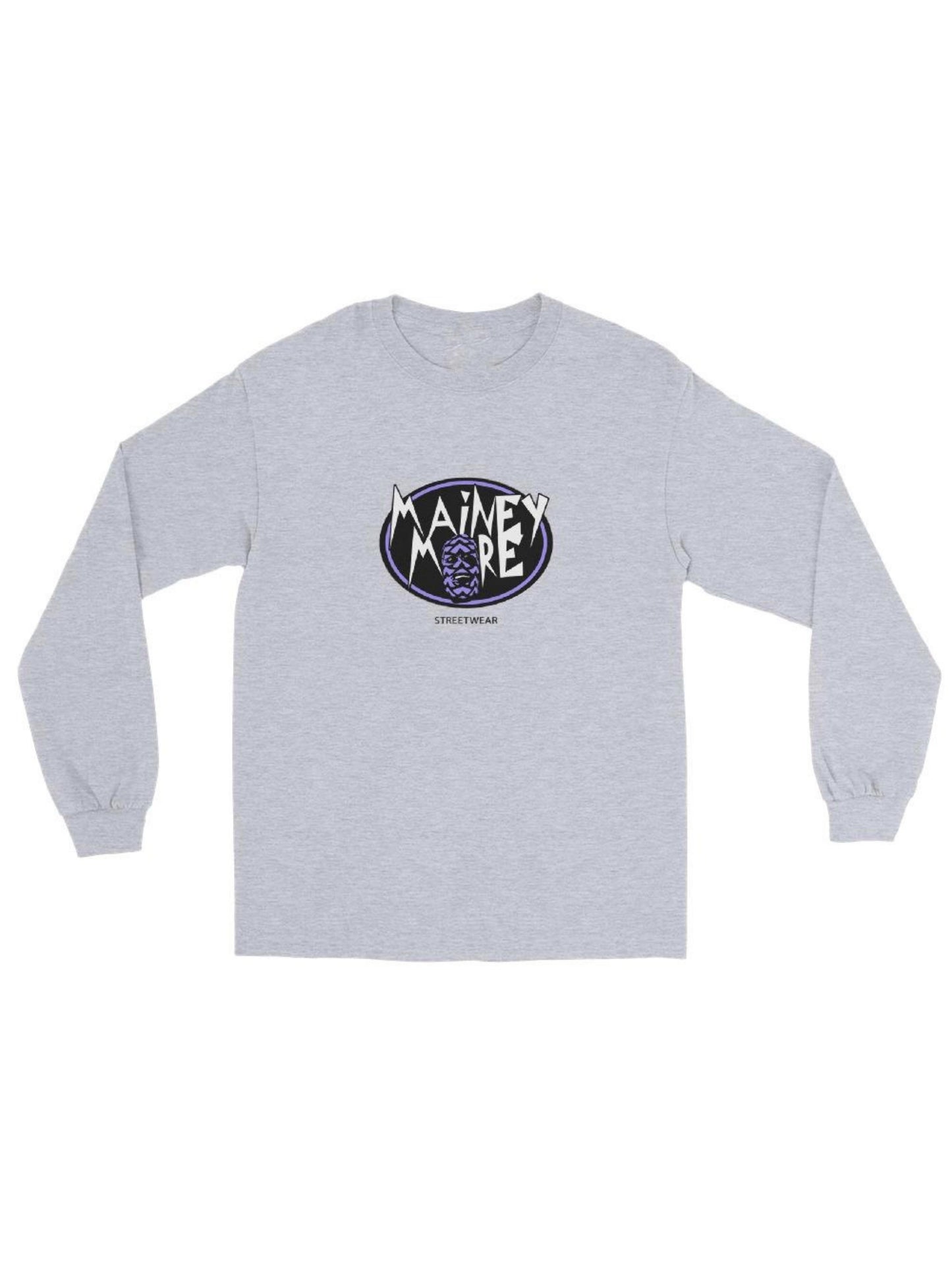 Unisex Mainey Longsleeve / Printed Logo Purple