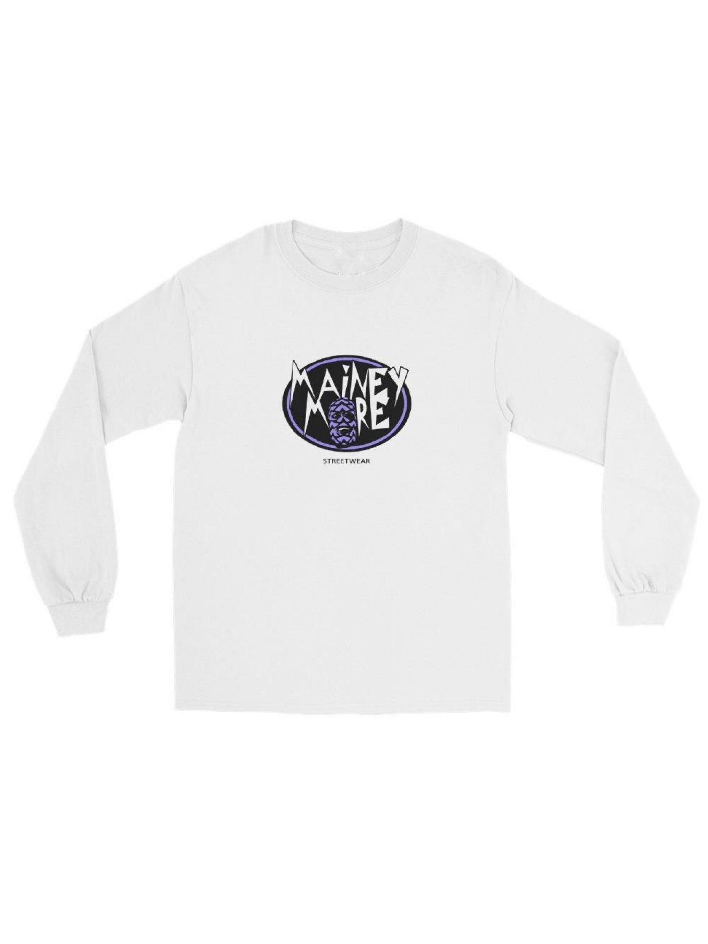 Unisex Mainey Longsleeve / Printed Logo Purple