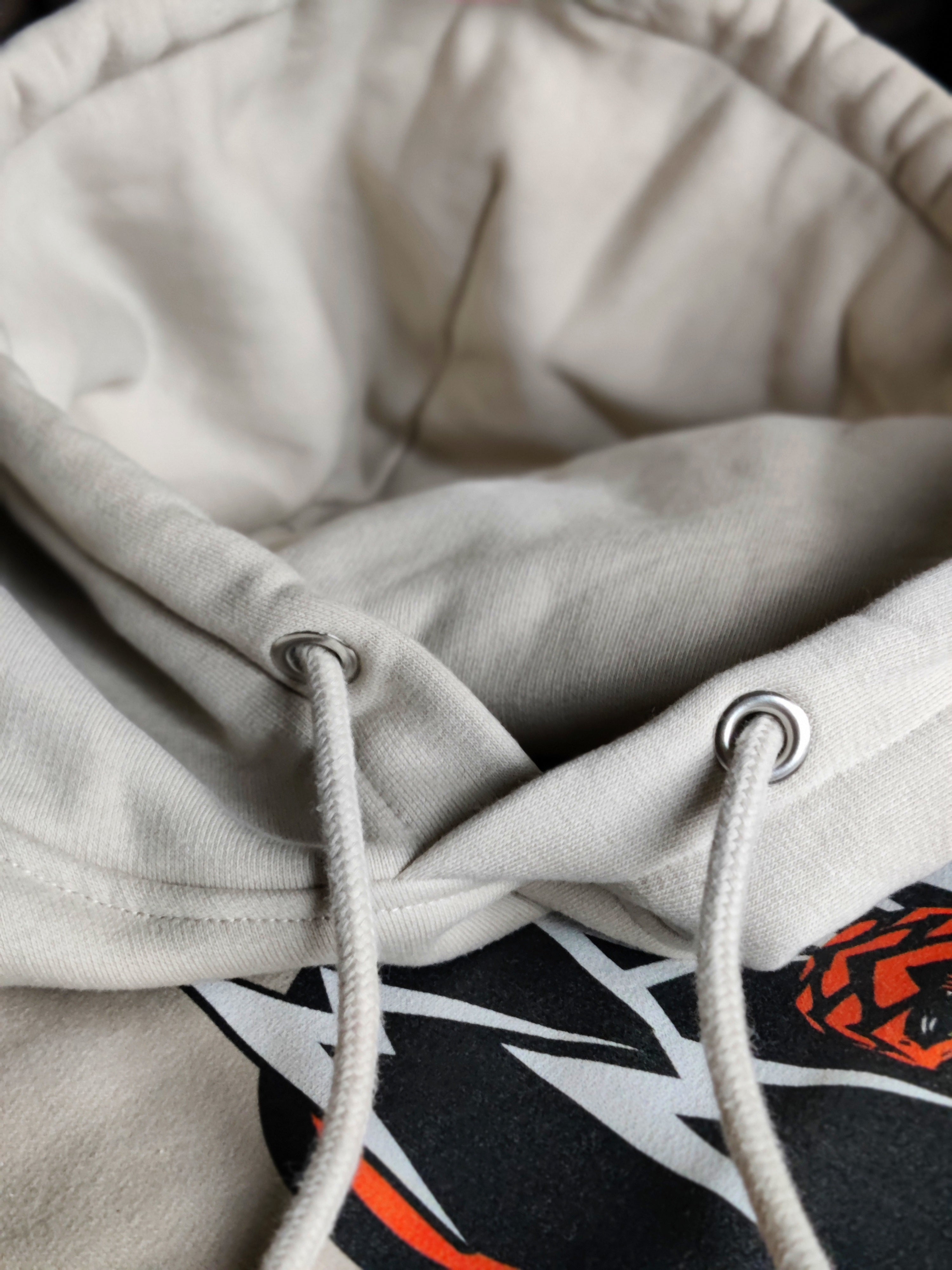 Unisex - Mainey Hoodie / Printed Logo Orange
