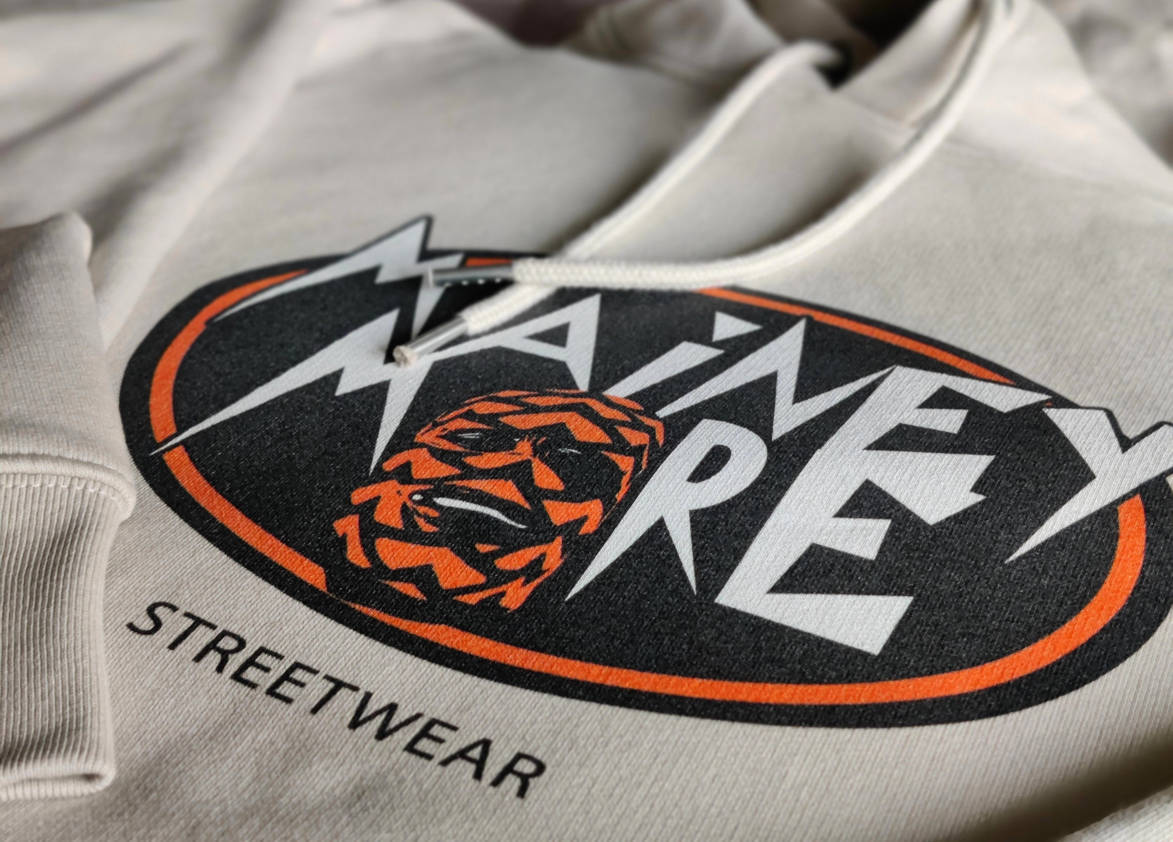 Unisex - Mainey Hoodie / Printed Logo Orange