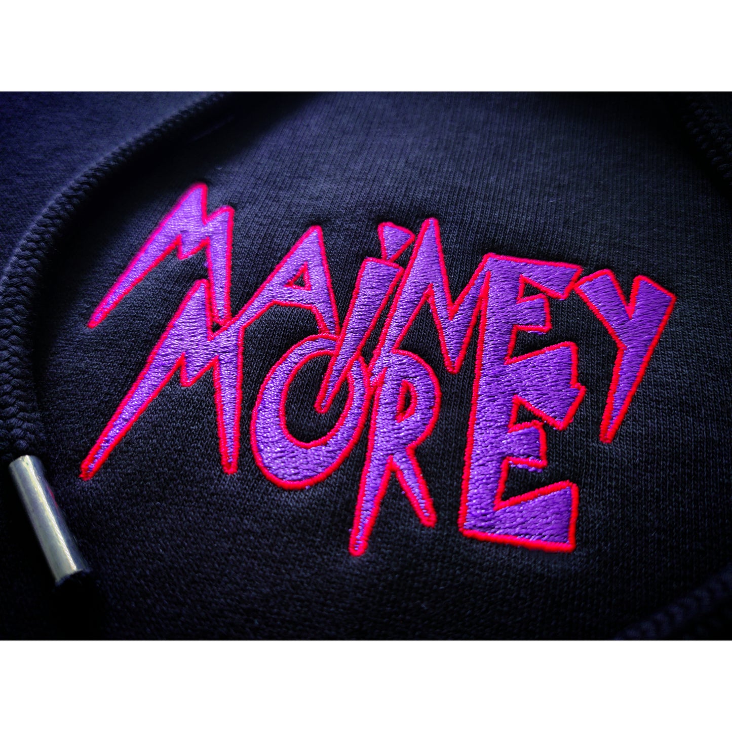 Unisex Mainey Hoodie / Black / Purple / Red Embroidery Hoodie