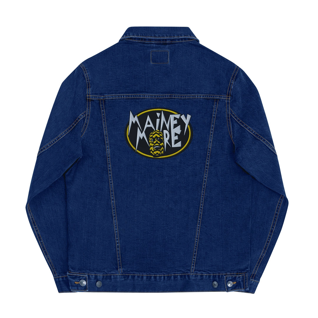 Unisex Mainey Denim Jacket / Back Embroidery Yellow