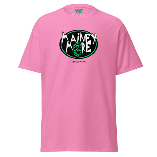 Unisex Mainey Shirt / Pink / Printed Logo Green