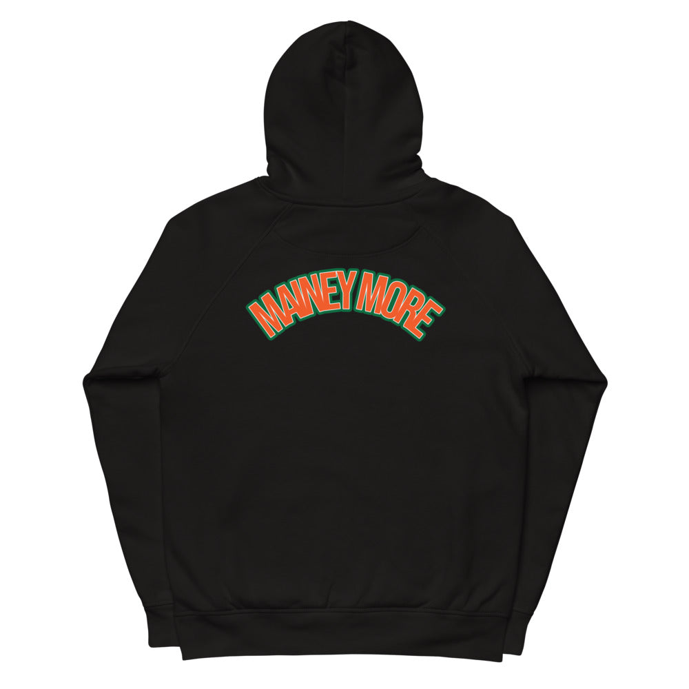 Unisex - Mainey Hoodie / Back Printed Logo Orange/Green