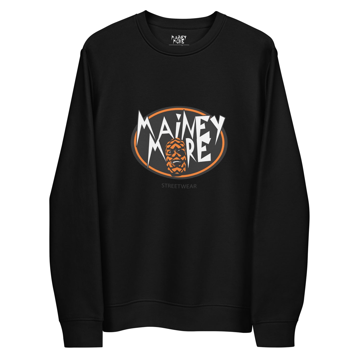 Unisex Bio Mainey Pullover / Printed Logo Orange